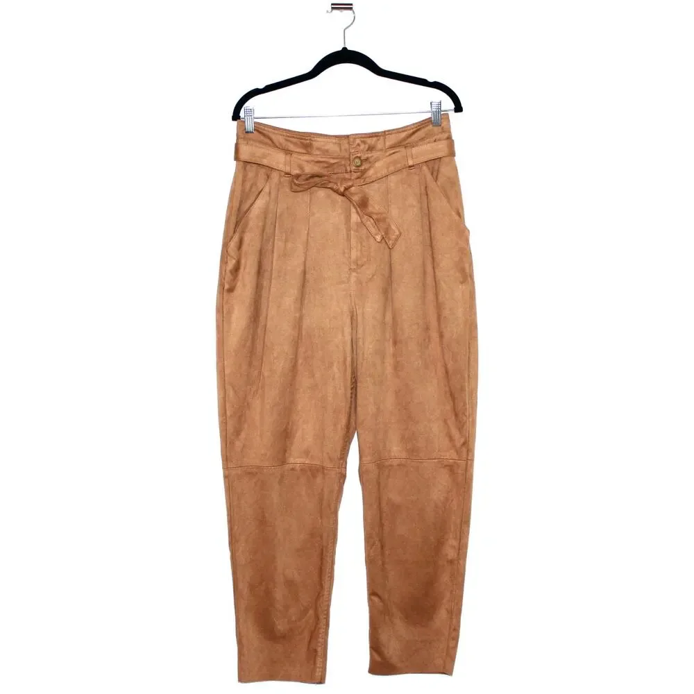 Free People Nightfall Vegan-Suede Pants Size 12 NWT - Picture 1 of 7